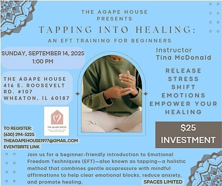 Tapping Into Healing: An EFT Training for Beginners, 14 September | Event in Wheaton | AllEvents