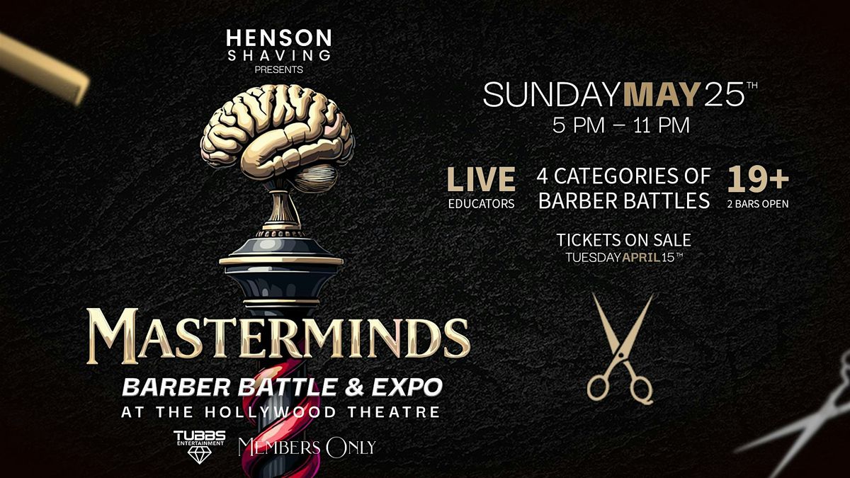 Masterminds: Barber Battle & Expo, 25 May | Event in Vancouver | AllEvents