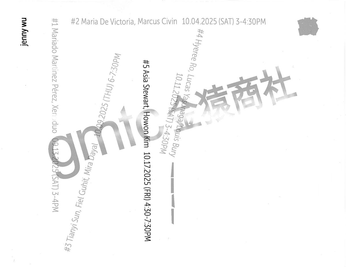 gmtc sessions #5: asia stewart + ho won kim + jenny wu, 17 October | Event in New York | AllEvents