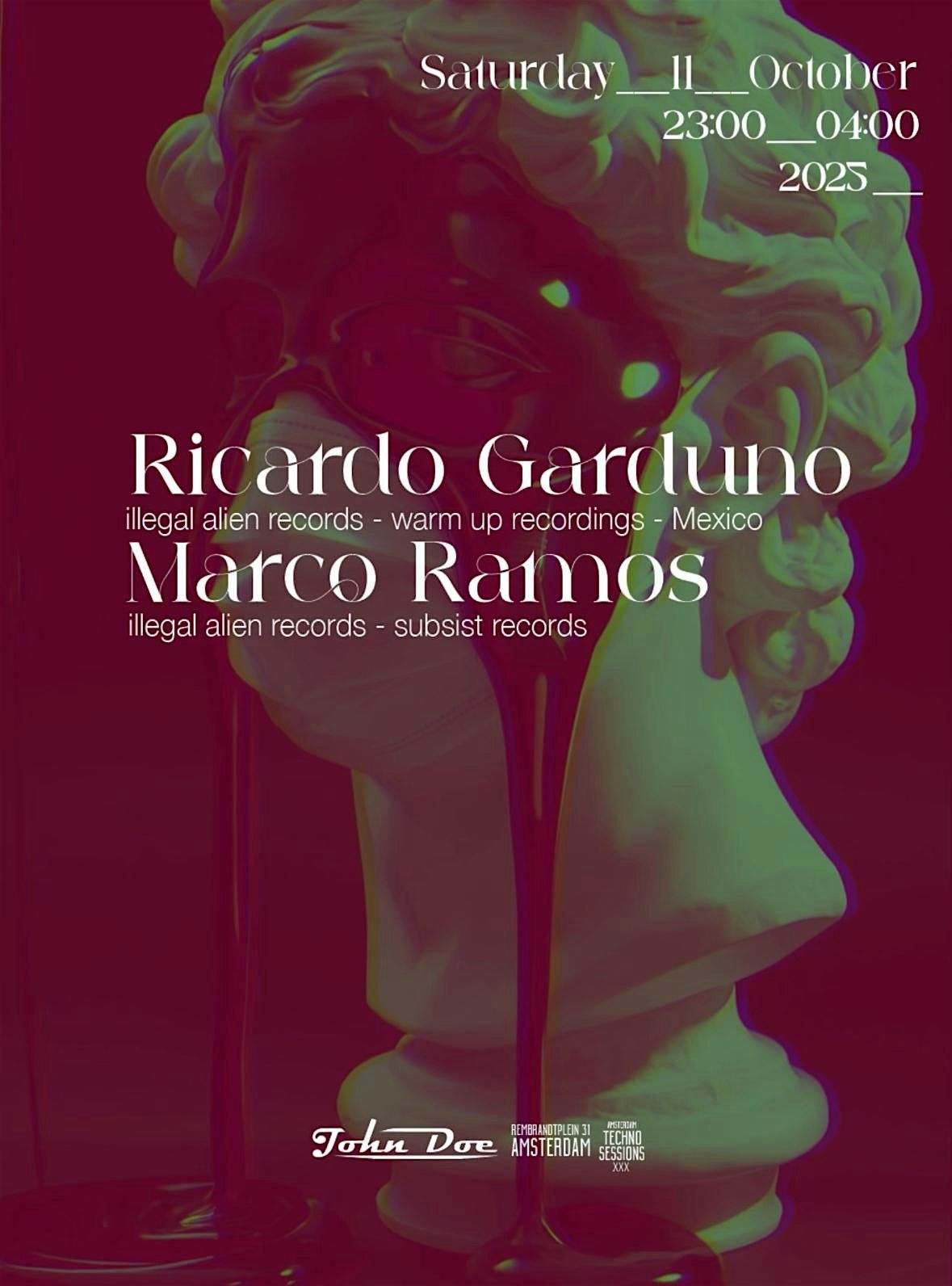 Amsterdam Techno Sessions with Ricardo Garduno (Soma- Warm-up), 11 October | Event in Amsterdam | AllEvents