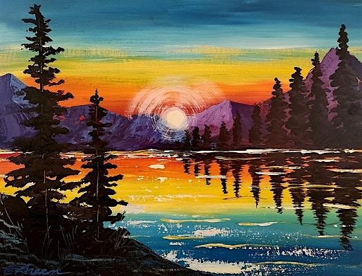 Radiant Sunset Paint Party At SW PDX Steeplejack, 7 December | Event in Portland | AllEvents