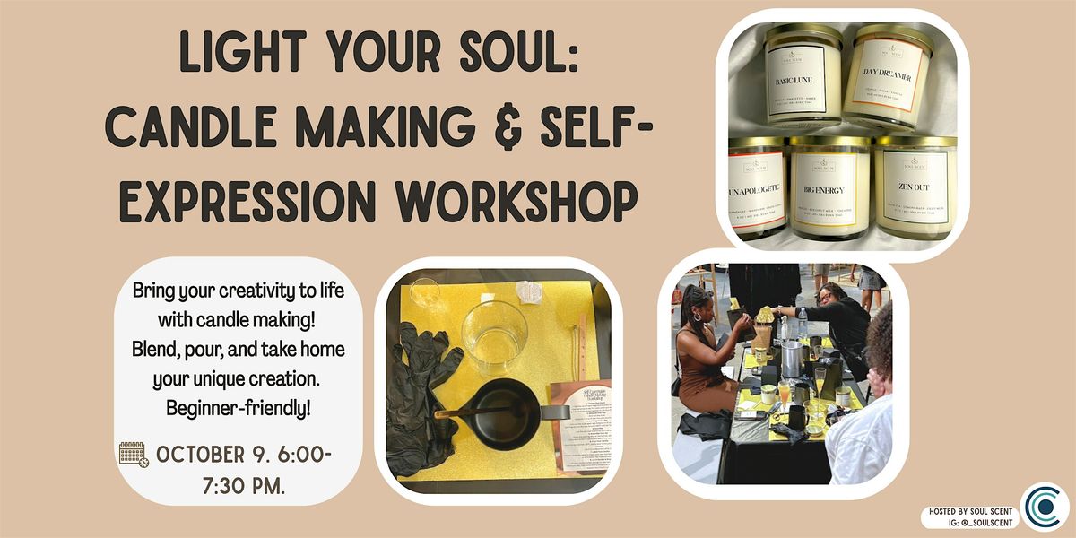 Light Your Soul: Candle Making & Self-Expression Workshop, 9 October | Event in San Diego | AllEvents