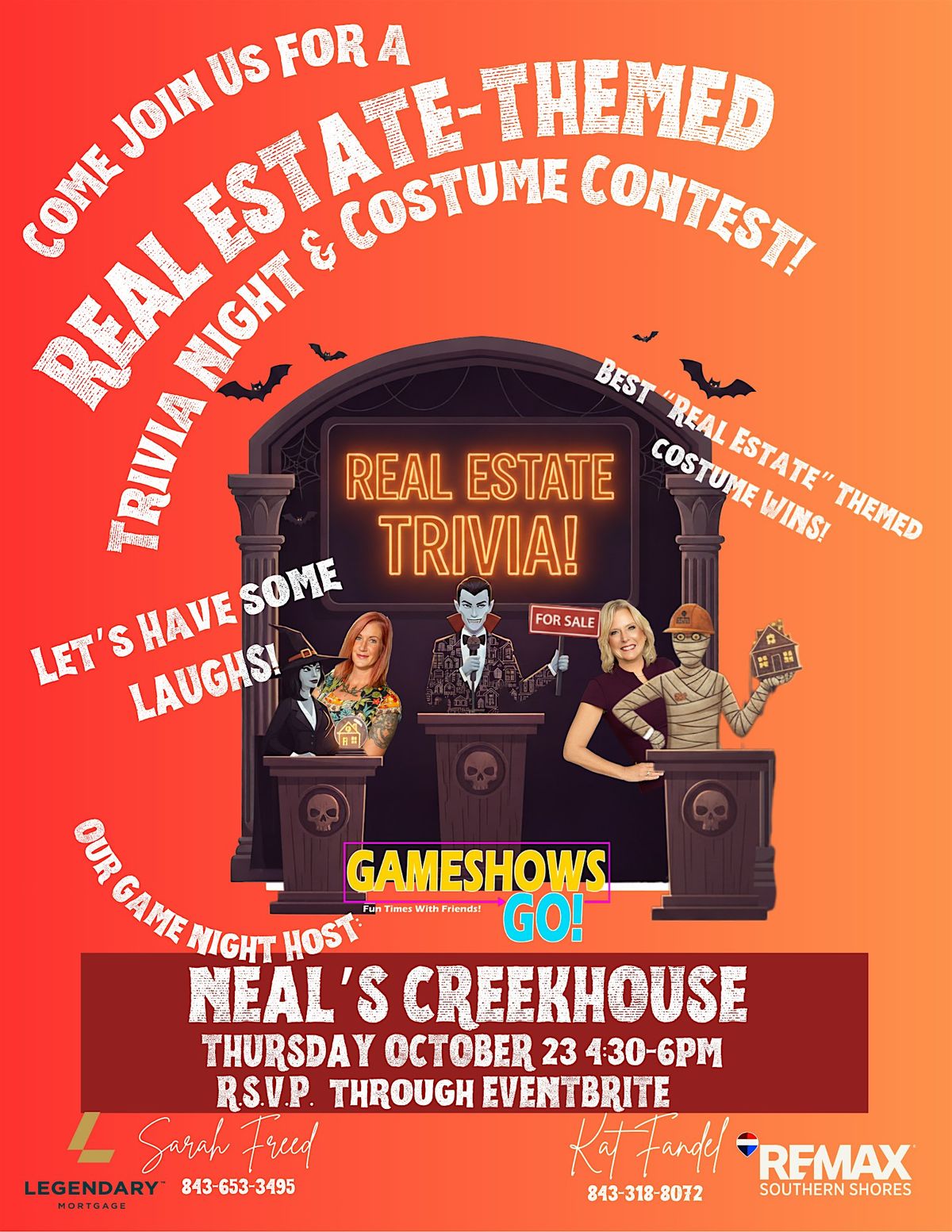 Real Estate Trivia & Costume Contest, 23 October | Event in Murrells Inlet | AllEvents