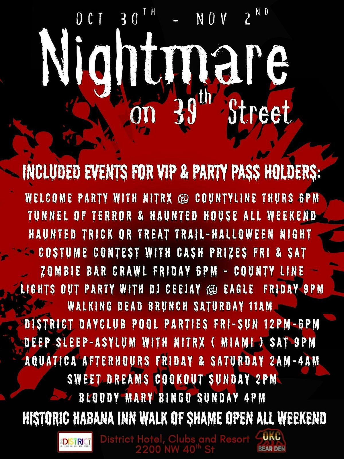 Nightmare on 39th St, 30 October | Event in Oklahoma City | AllEvents