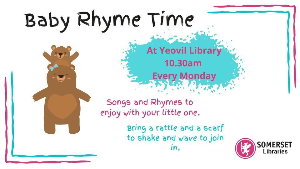 Baby Rhyme Time, Somerset Libraries Yeovil, October 30 2023 AllEvents.in
