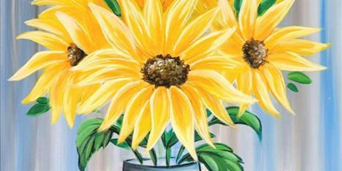 Golden Blossoms at Dusk - Paint and Sip by Classpop!™, 8 July | Event in Baytown | AllEvents