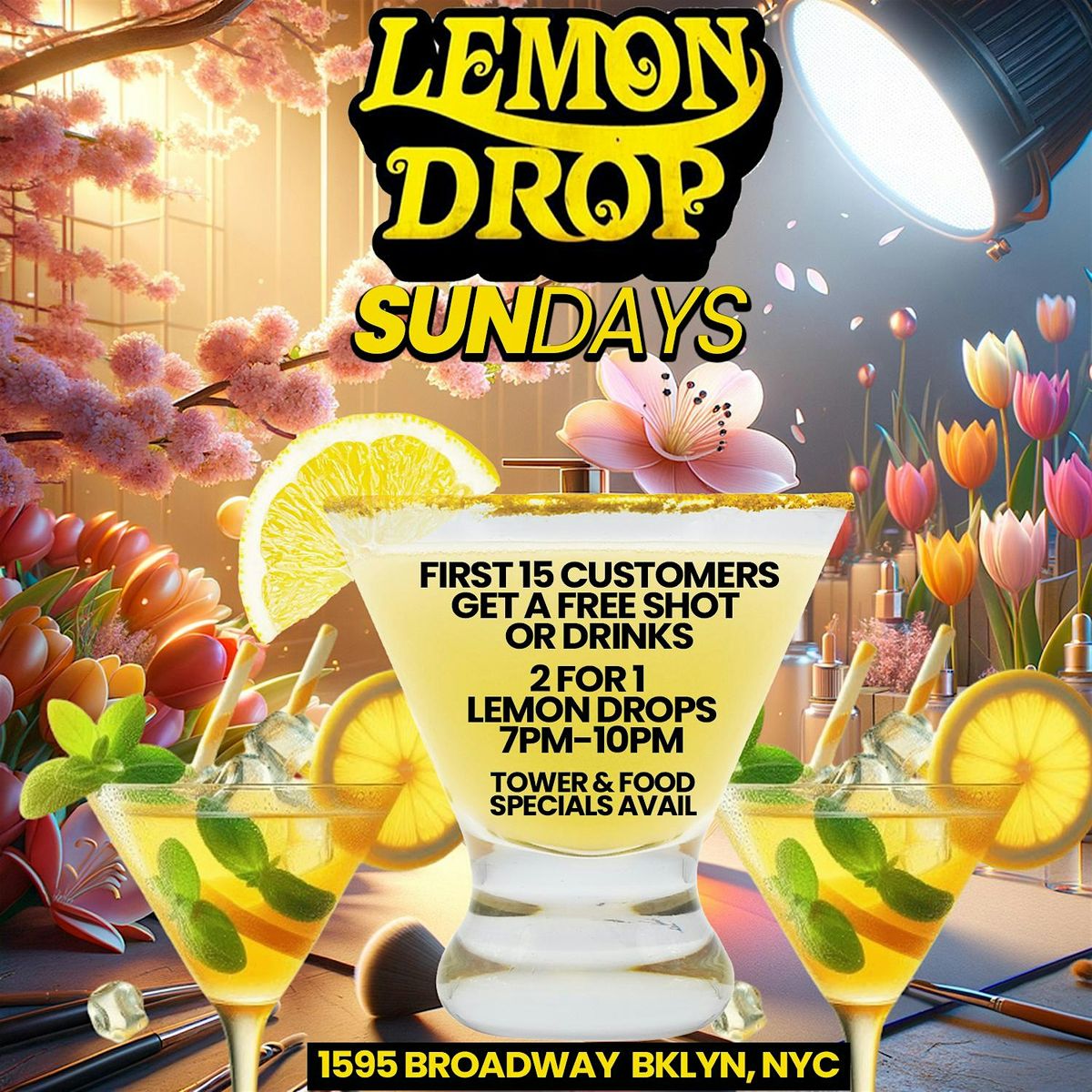 LEMON DROP SUNDAYS • FREE DRINKS FOR FIRST 15 PPL • FREE HOOKAH | Event in Brooklyn | AllEvents