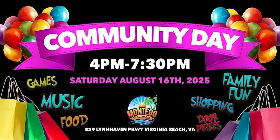 Community Day at Montego Island Grill, 16 August | Event in Virginia Beach | AllEvents
