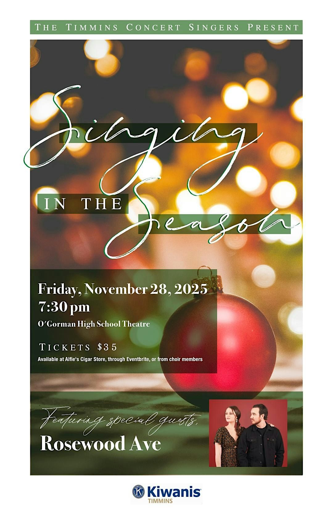 Singing in the Season, 28 November | Event in Timmins | AllEvents