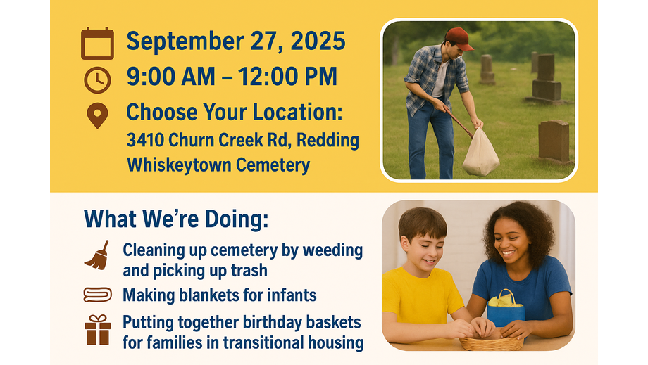 Community Volunteer Projects, 27 September | Event in Redding | AllEvents