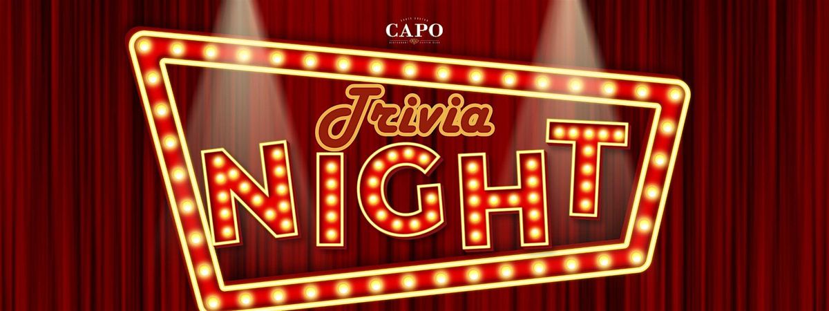 Trivia Tuesdays at Capo | Event in Boston | AllEvents