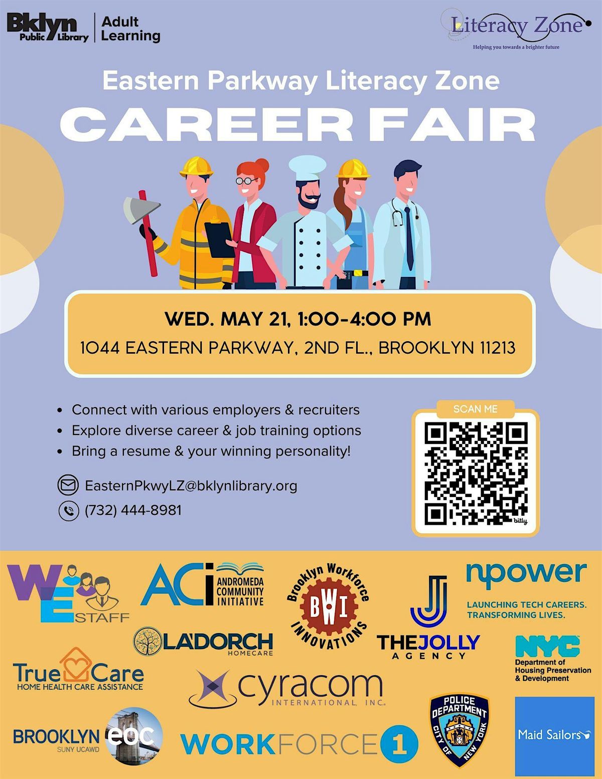 Eastern Parkway Literacy Zone Career Fair, 21 May | Event in Brooklyn | AllEvents