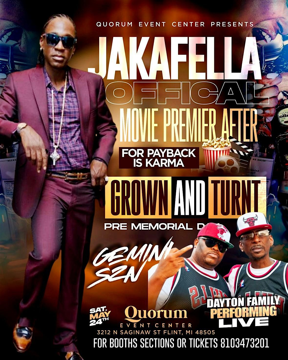 JAKAFELLA W DAYTON FAMILY LIVE, 24 May | Event in Flint | AllEvents