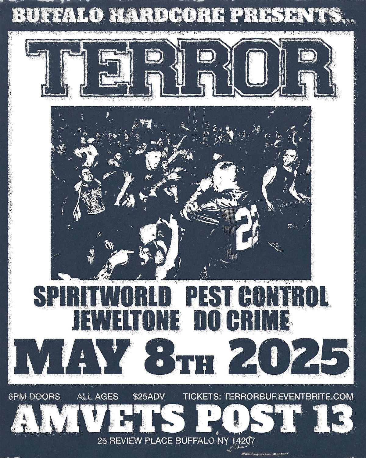 BUFFALO HARDCORE PRESENTS: TERROR at AMVETS POST 13 BUFFALO, 8 May | Event in Buffalo | AllEvents