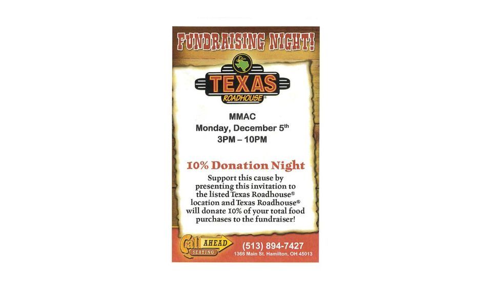 MMAC Fundraising Night at Texas Roadhouse, Texas Roadhouse (Hamilton