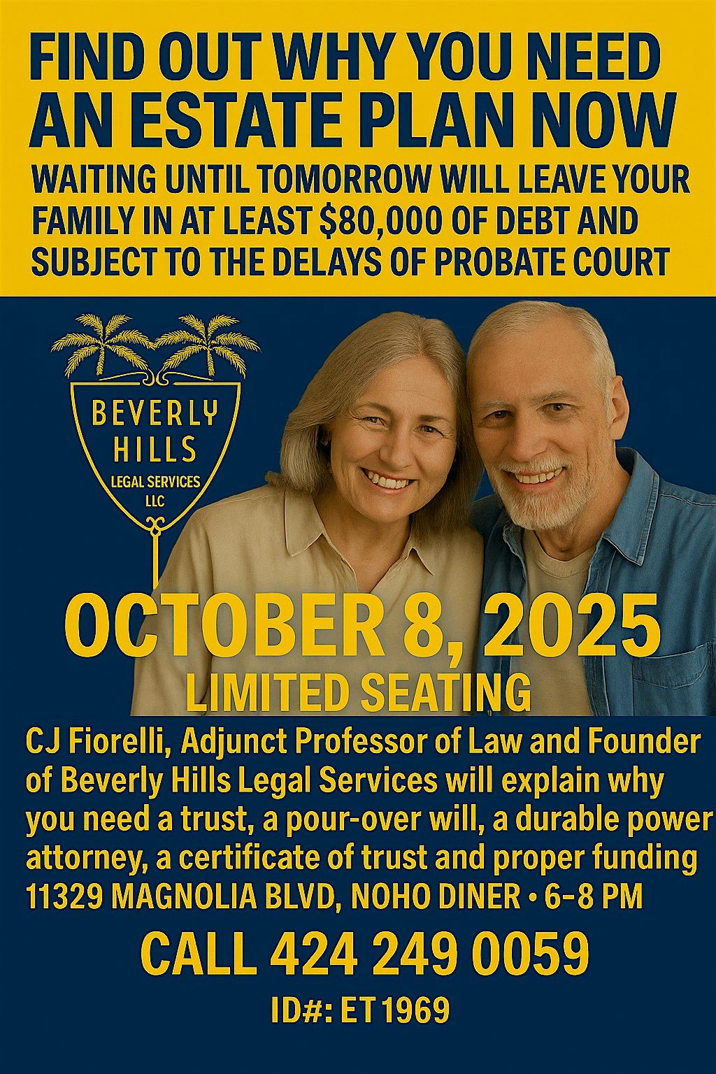 CREATE YOUR ESTATE PLAN TODAY-TOMORROW WILL BE TOO LATE | Event in Los Angeles | AllEvents