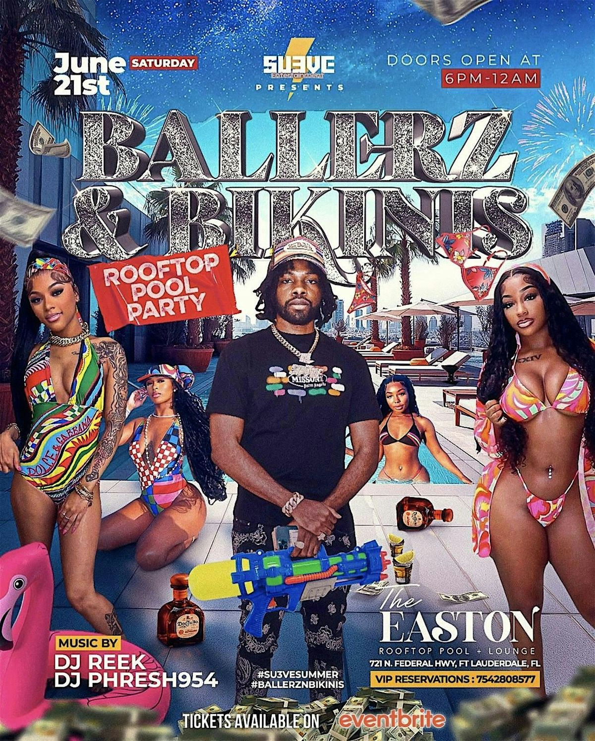 Ballerz & Bikinis: Rooftop Pool Party, 21 June | Event in Fort Lauderdale | AllEvents