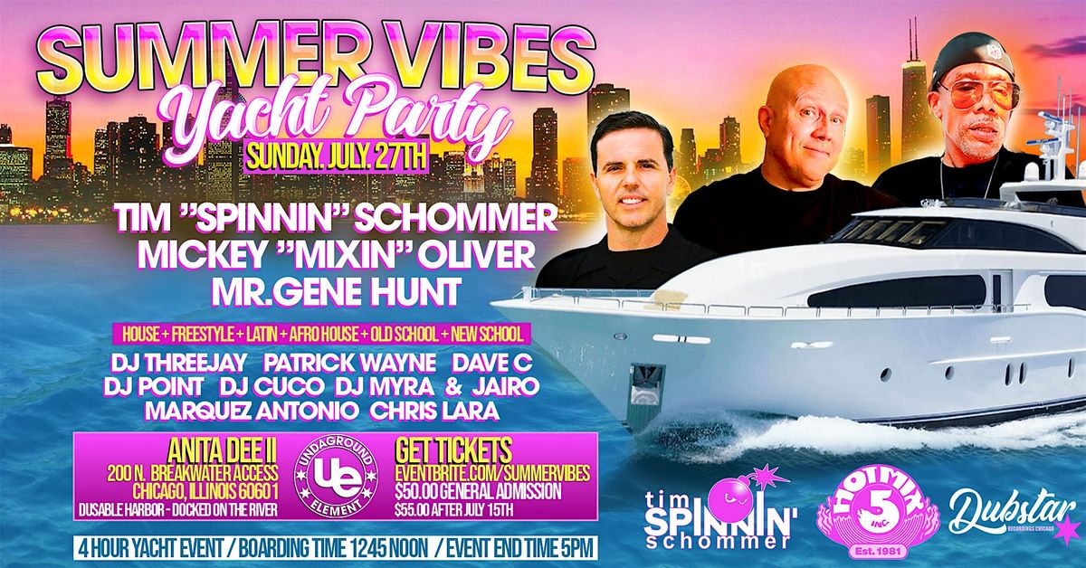 SUMMER VIBES - Yacht Party, 27 July | Event in Chicago | AllEvents