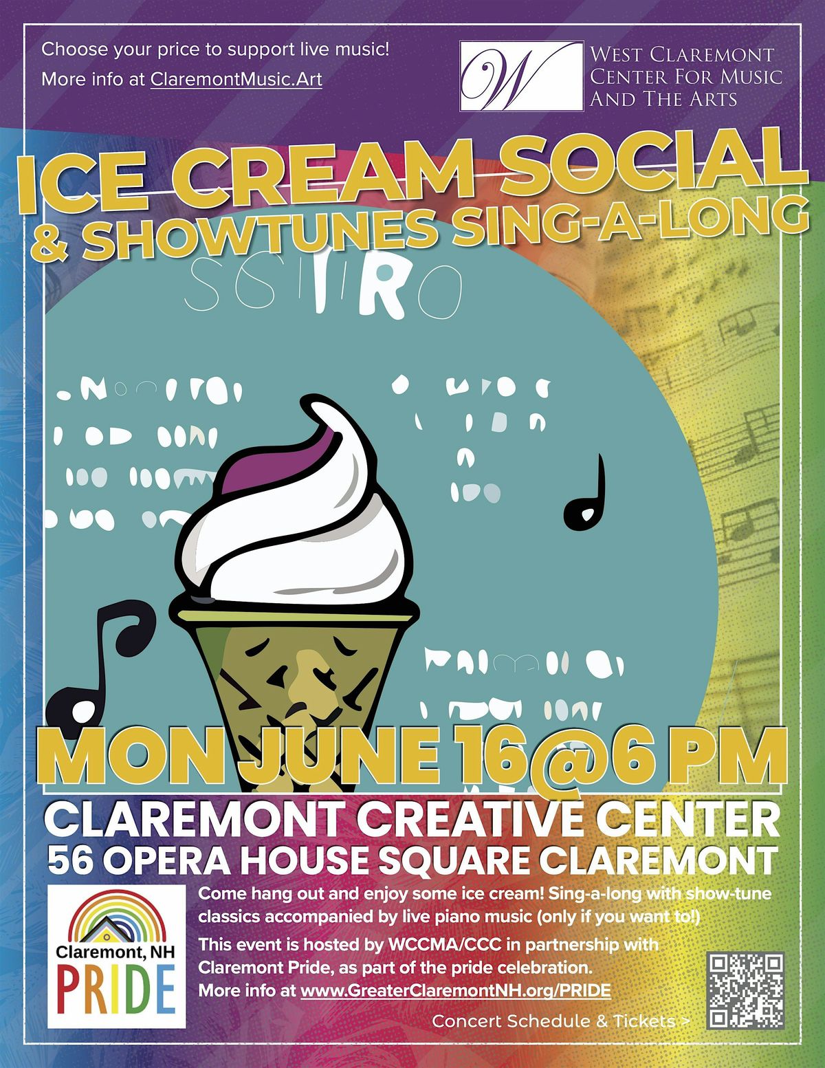 Ice Cream Social and Showtunes Sing-a-long, 16 June | Event in Claremont | AllEvents