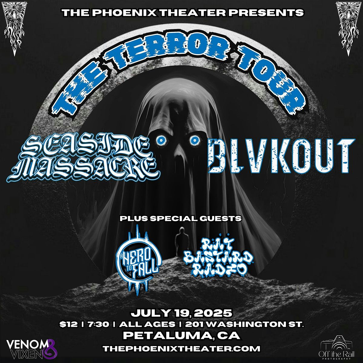 Seaside Massacre, BLVKOUT, A Hero to Fall, Rat Bastard Radio, 19 July | Event in Petaluma | AllEvents