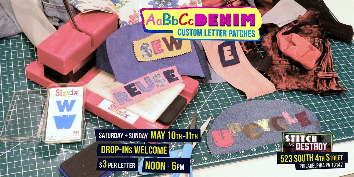 ABCDenim Custom Letter Patches | Event in Philadelphia | AllEvents