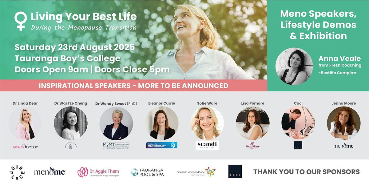 Tauranga's Menopause Best Life Event, 23 August | Event in Tauranga | AllEvents
