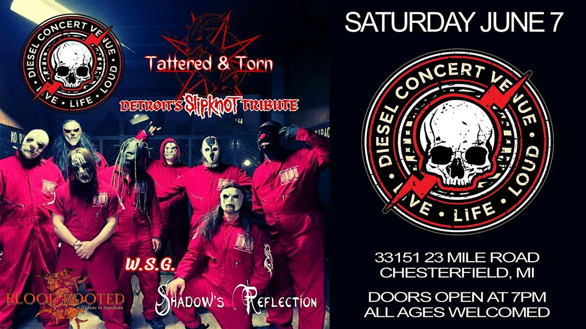 Tattered & Torn - The Slipknot Tribute, 7 June | Event in Chesterfield | AllEvents