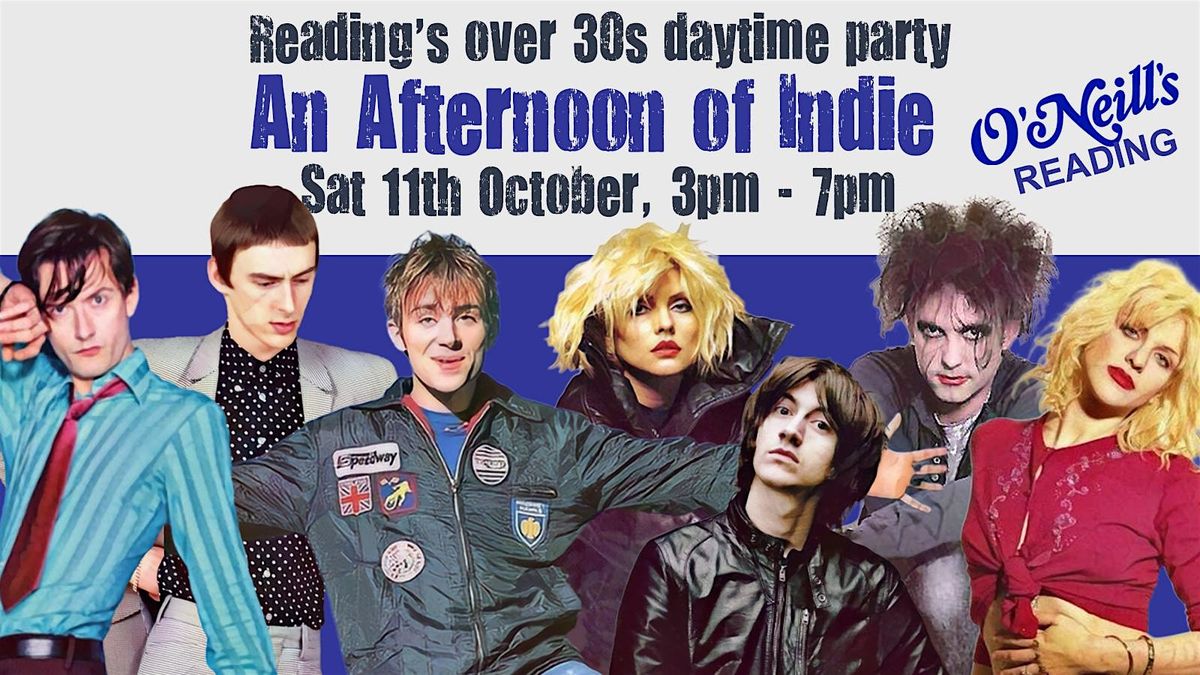 READING An Afternoon of Indie:  October 11th,  3pm-7pm (Over 30s only) | Event in Reading | AllEvents