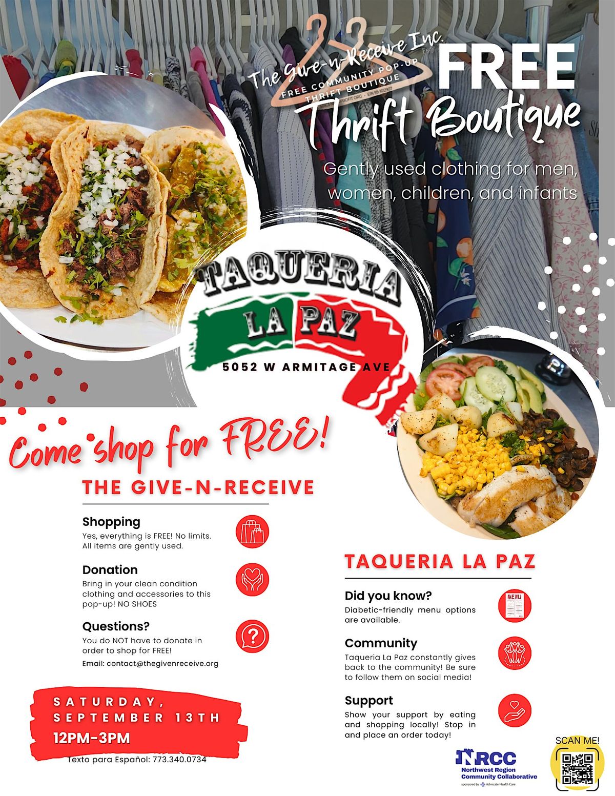 FREE Community Pop-up Thrift Boutique, 13 September | Event in Chicago | AllEvents