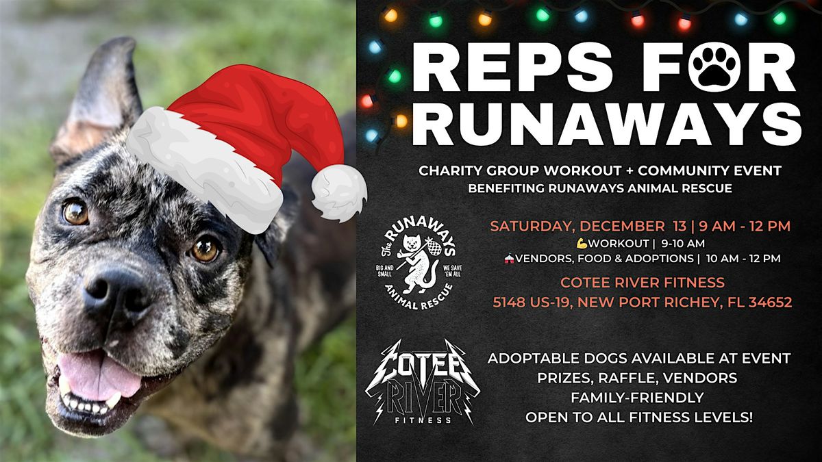 Reps for Runaways - Charity Group Workout & Community Event, 13 December | Event in New Port Richey | AllEvents
