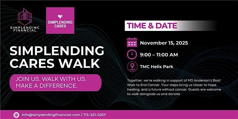 Simplending Cares:  MD Anderson's Boot Walk to End Cancer, 15 November | Event in Houston | AllEvents