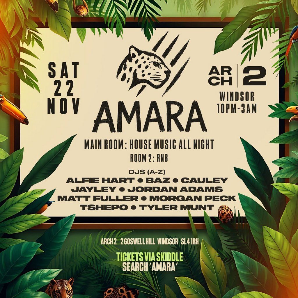 Amara House at Arch 2 Windsor, 22 November | Event in Windsor | AllEvents