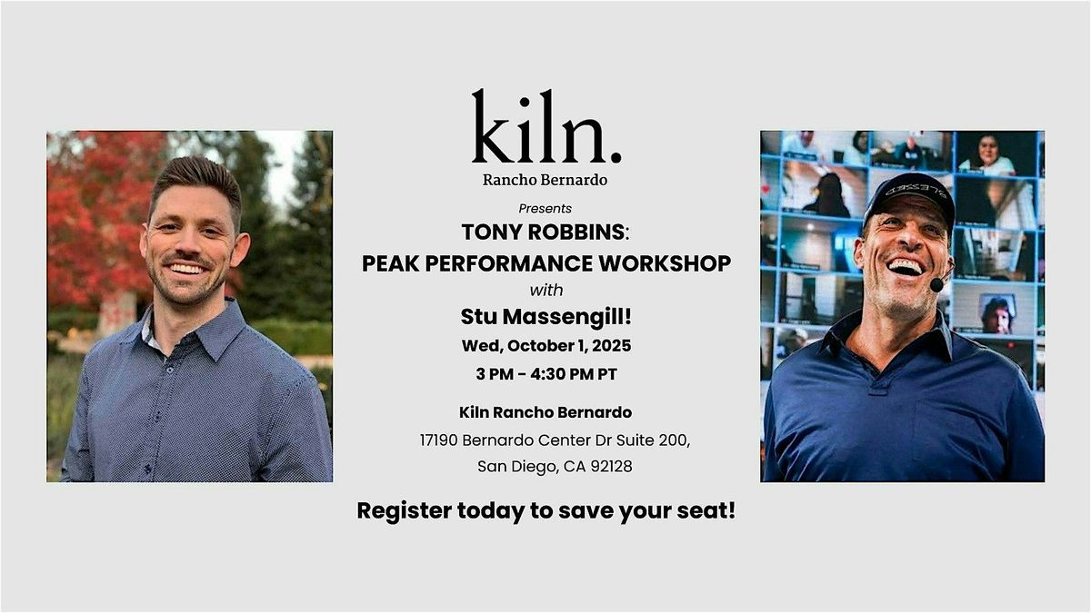Tony Robbins: Peak Performance Workshop w/ Stu Massengill | Event in San Diego | AllEvents
