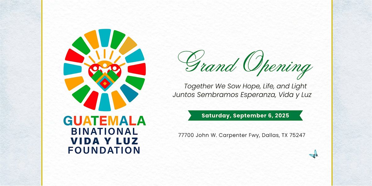 Guatemala Binational Vida Y Luz Foundation Fundraiser, 6 September | Event in Dallas | AllEvents