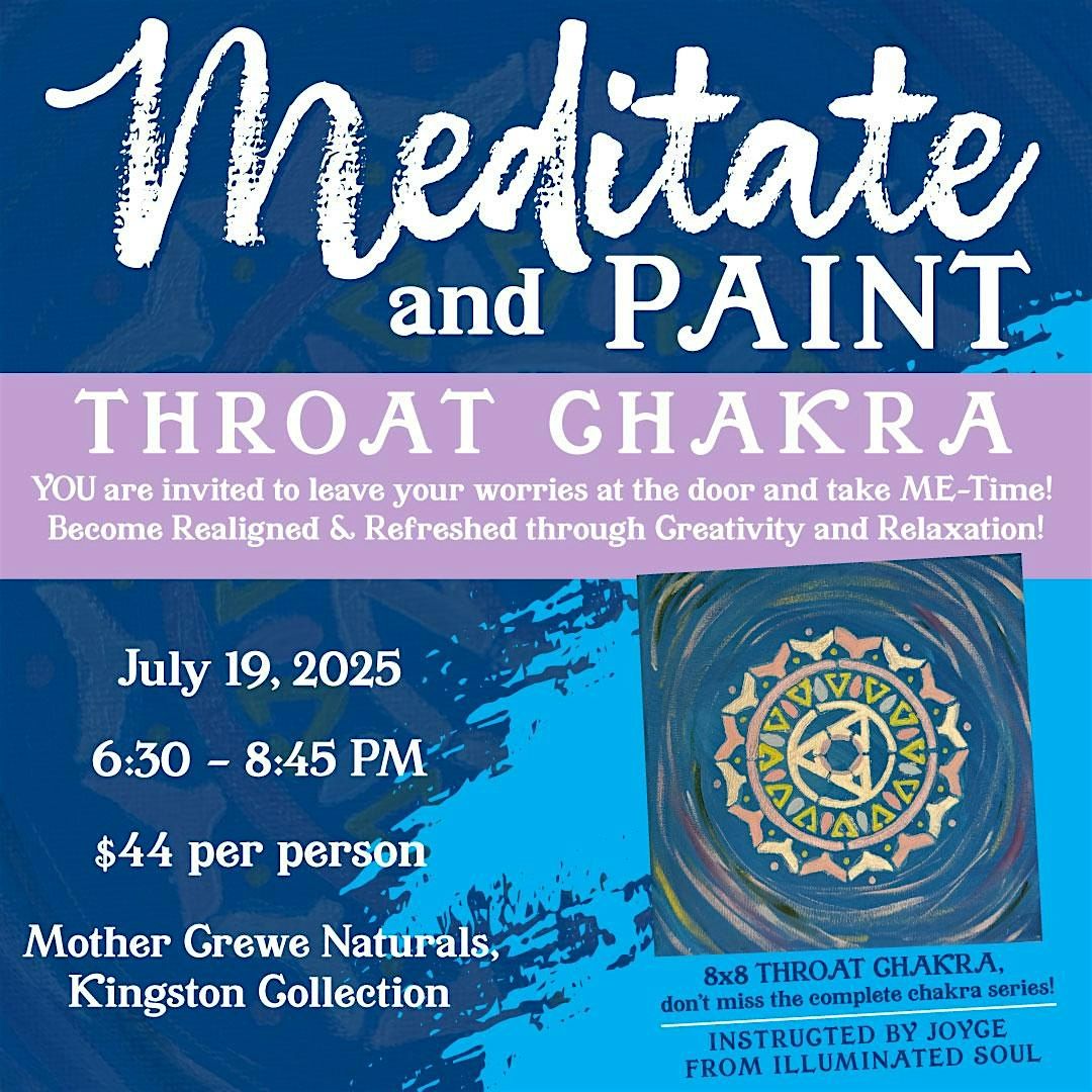Meditate and Paint Nite - Throat Chakra, 19 July | Event in Kingston | AllEvents