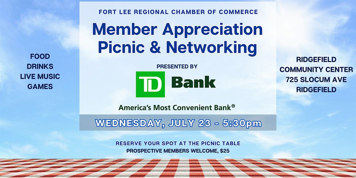 Member Appreciation Picnic & Networking, 23 July | Event in Ridgefield | AllEvents