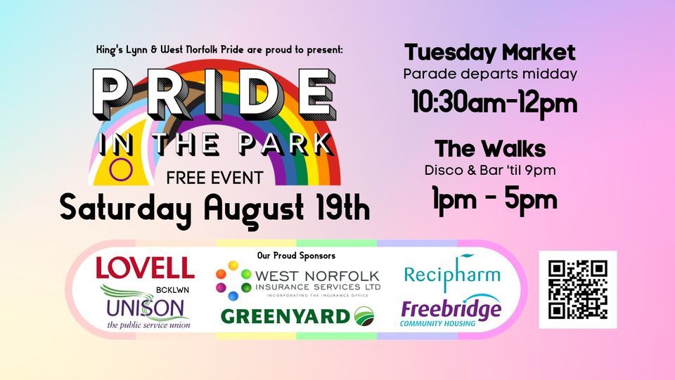 Kings Lynn & West Norfolk Pride 2023, Tuesday Market Place / The Walks