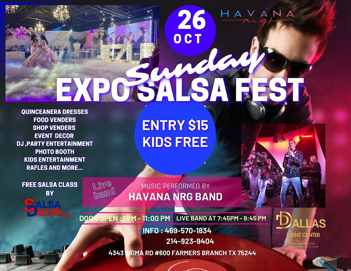 EXPO SALSA FEST, 26 October | Event in Farmers Branch | AllEvents