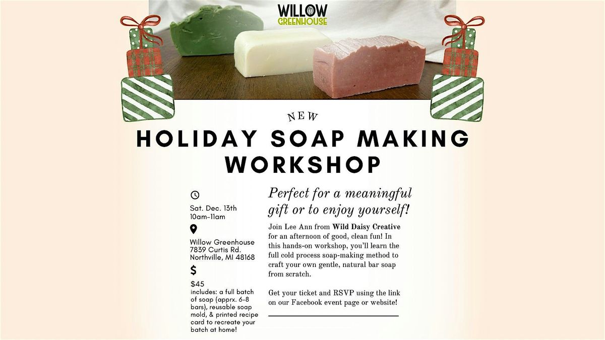 Holiday Soap Making Class!, 13 December | Event in Northville | AllEvents