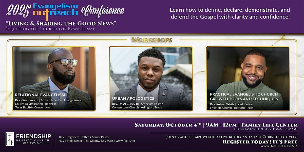 Living and Sharing The Good News, 4 October | Event in The Colony | AllEvents