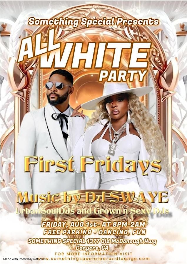 First Friday All White Attire Affair, 1 August | Event in Conyers | AllEvents