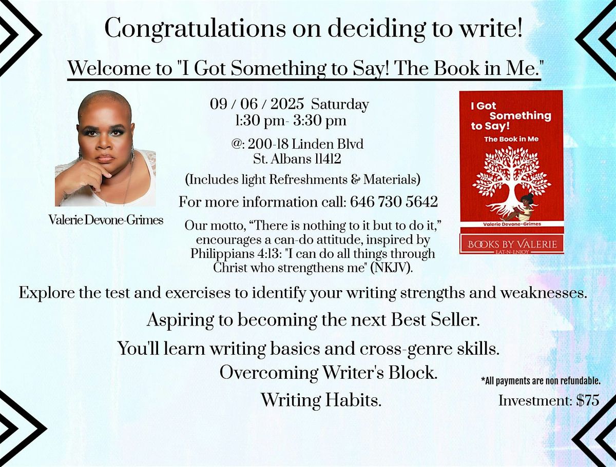 Writing Seminar, 6 September | Event in Queens | AllEvents