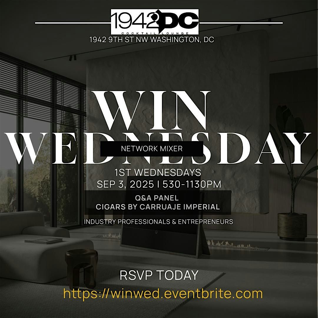 Win Wednesday, 3 September | Event in Washington | AllEvents