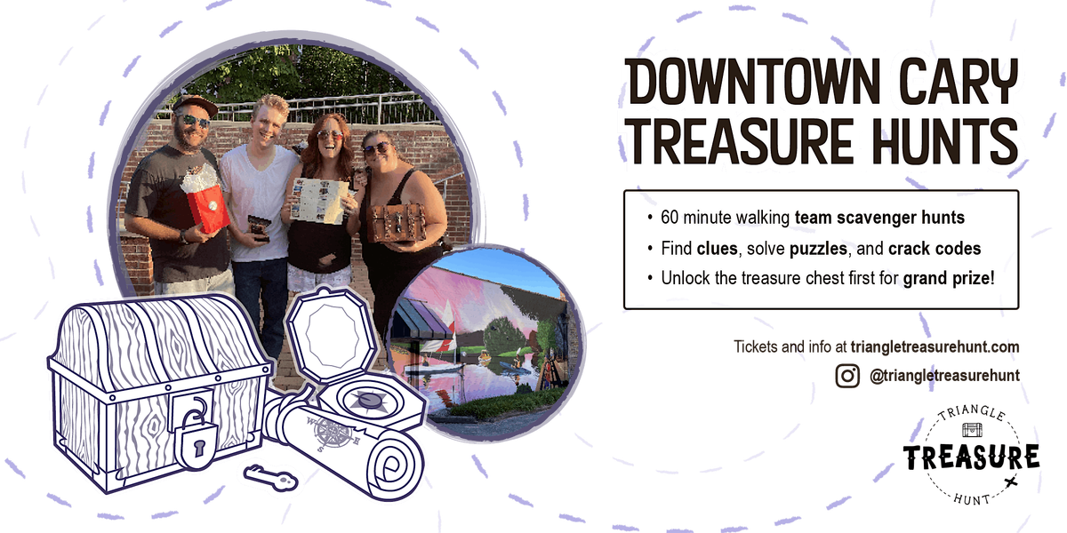 Downtown Cary Treasure Hunt - Walking Team Scavenger Hunt! | Event in Cary | AllEvents