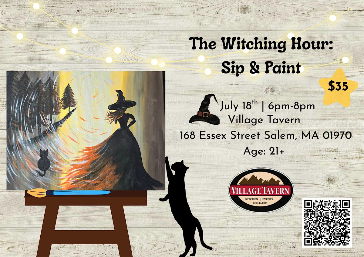The Witching Hour: Sip & Paint, 18 July | Event in Salem | AllEvents