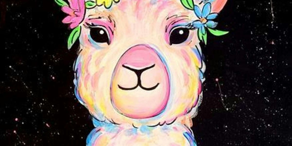 Llama Glow - Paint and Sip by Classpop!™, 12 June | Event in Pearland | AllEvents