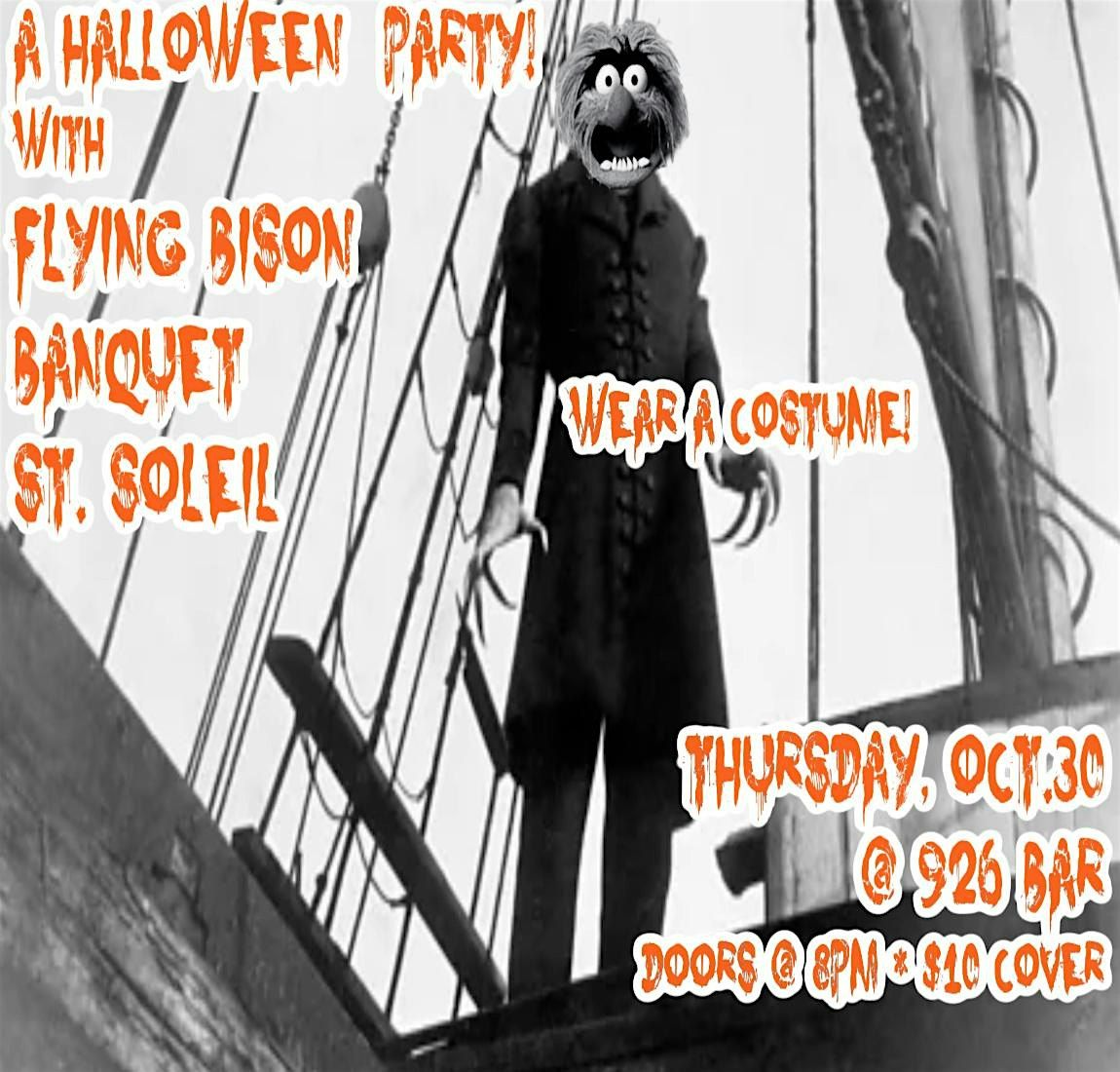 A Halloween party with Flying Bison, Banquet, St. Soleil at 926 Bar, 30 October | Event in Tallahassee | AllEvents