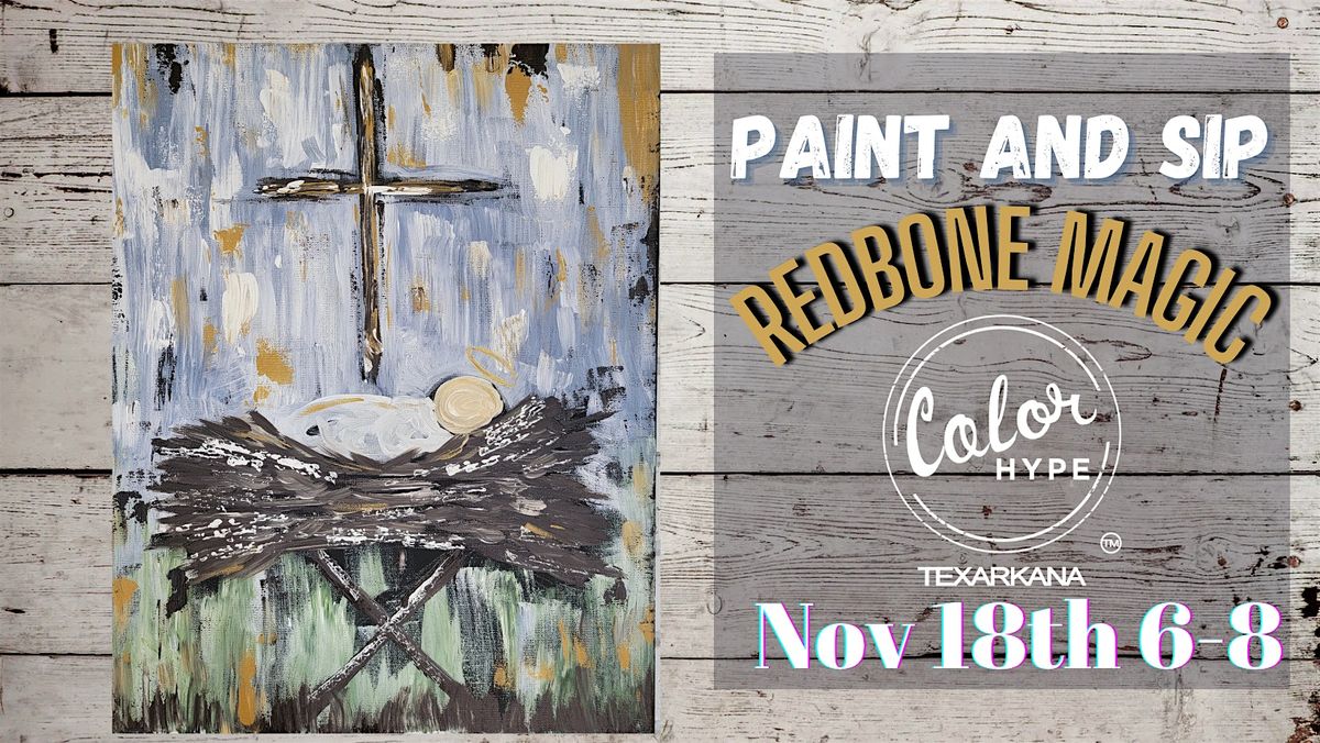 "Holy Night" Paint and Sip with ColorHype TXK at Redbone Magic, 18 November | Event in Texarkana