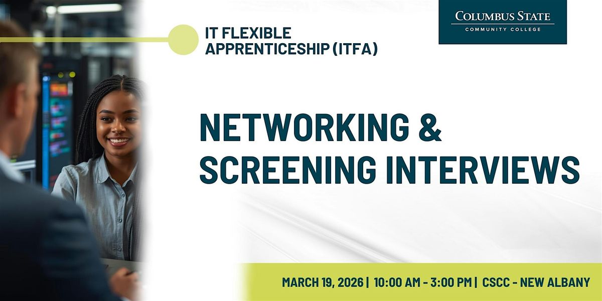 Networking & Screening Interviews - ITFA, 19 March | Event in New Albany | AllEvents