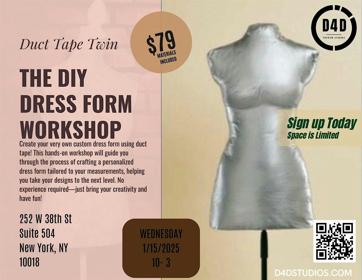 Duct Tape Twin: Create Your Own DIY Dress Form | Event in New York | AllEvents